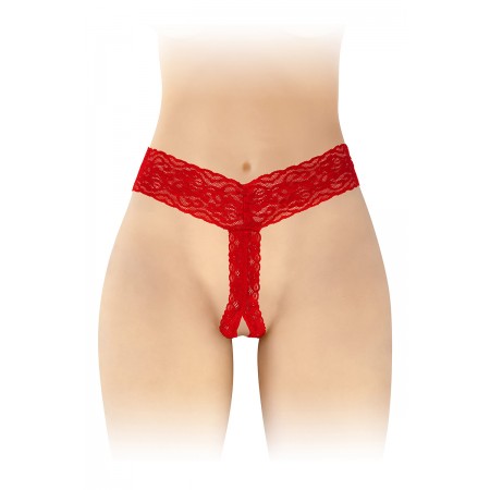 Fashion Secret String ouvert Anita rouge - Fashion Secret