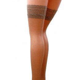 Passion bas et collants Bas couture ST022 beige 17 deniers - Passion