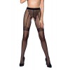 Passion bas et collants Collants ouverts TI016 20 deniers - noir