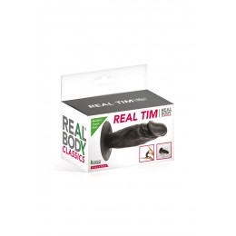 Real Body Plug anal réaliste noir 11 cm - Real Tim