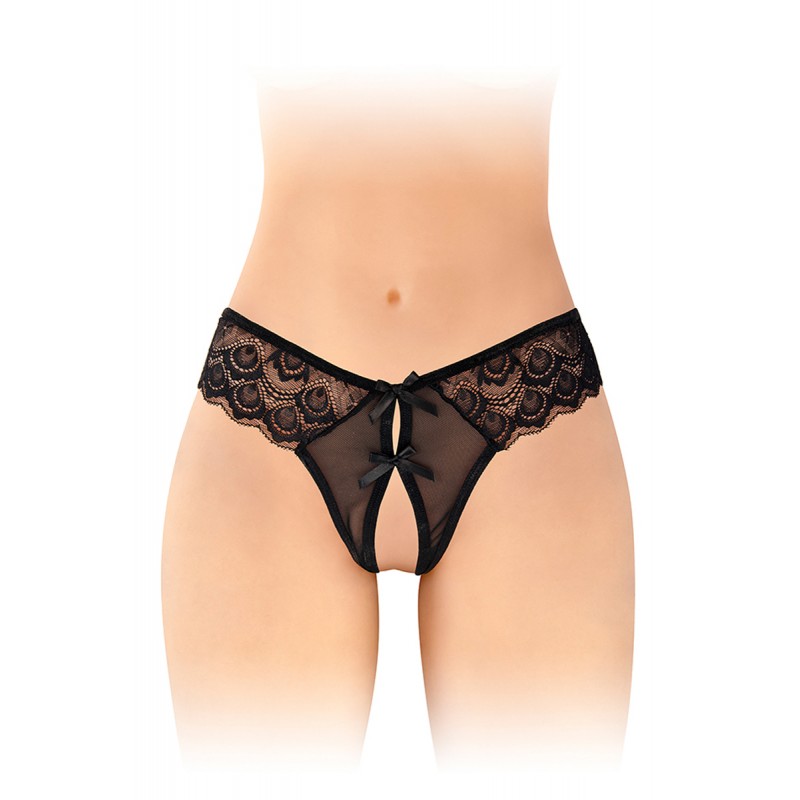 Fashion Secret String ouvert Alicia noir - Fashion Secret