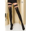 Passion bas et collants Bas autofixants ST100 Noir et rouge