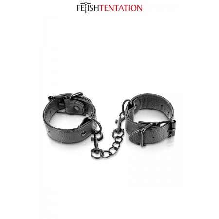 Fetish Tentation Menottes simili cuir ajustables - Fetish Tentation