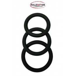 Malesation Set of 3 Silicone CockRings - Malesation