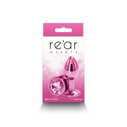 NS Novelties Plug bijou aluminium chromé rose S