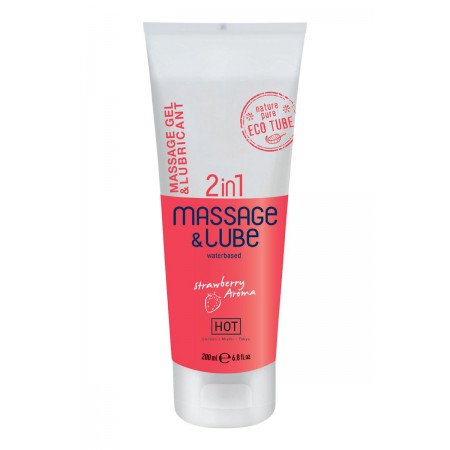 Hot Lubrifiant et massage 2 en 1 fraise - HOT