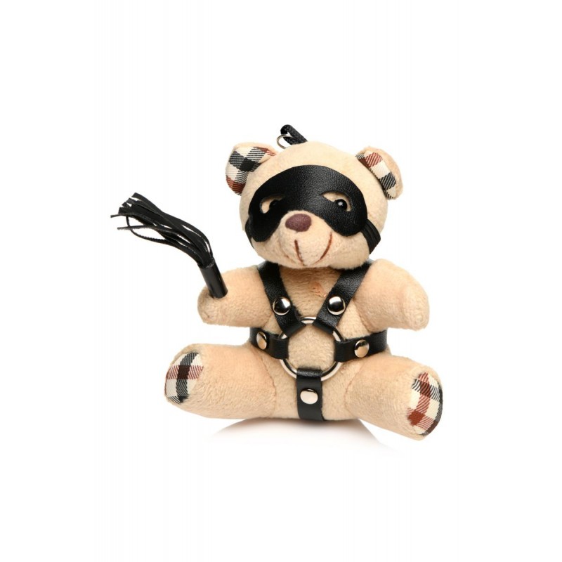 Master Series Porte-clés Teddy Bear BDSM avec martinet