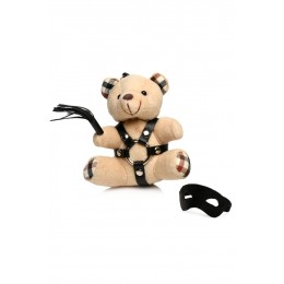 Master Series Porte-clés Teddy Bear BDSM avec martinet