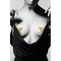 Bijoux Indiscrets Flash Cross Gold Breast Jewelry