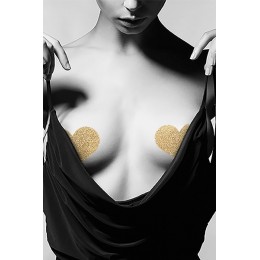 Bijoux Indiscrets Gold Heart Flash Breast Jewelry