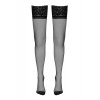 Cotelli Legwear Bas autofixants couture noir 1 - Cotelli Legwear