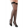 Cotelli Legwear Bas résille autofixants noir - Cotelli Legwear