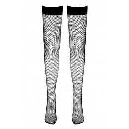 Cotelli Legwear Bas résille autofixants noir - Cotelli Legwear