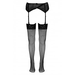 Cotelli Legwear Bas résille noir - Cotelli Legwear