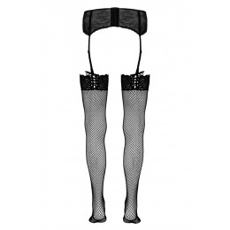 Cotelli Legwear Bas résille noir - Cotelli Legwear