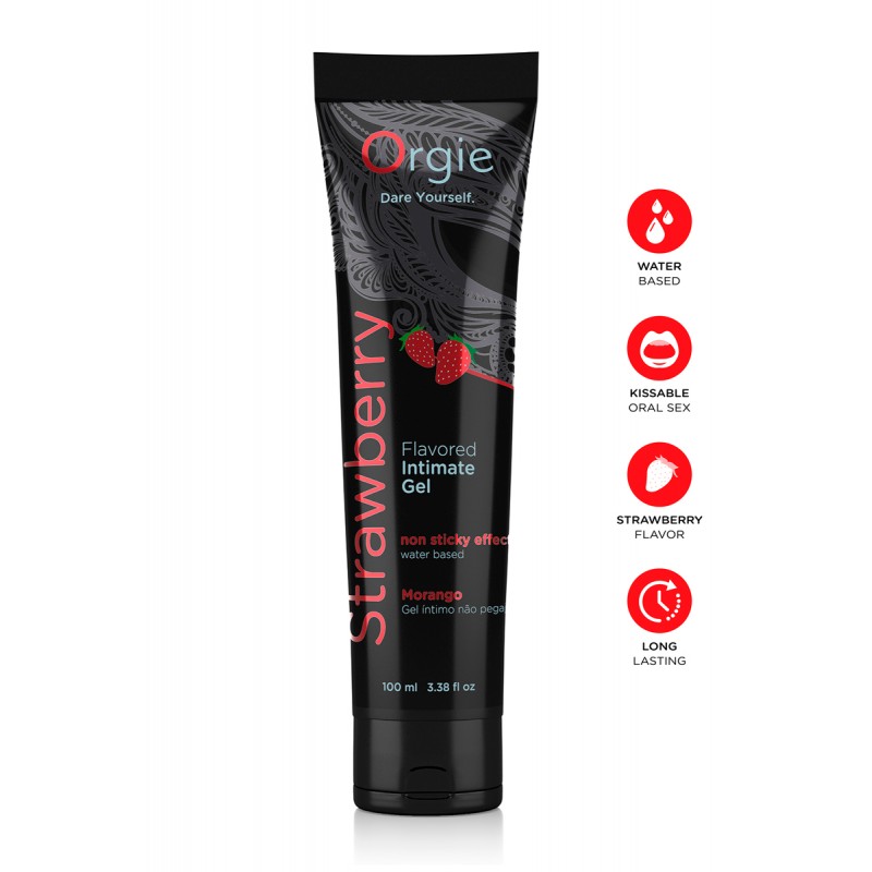 Orgie Lubrifiant eau Lube Tube fraise 100ml