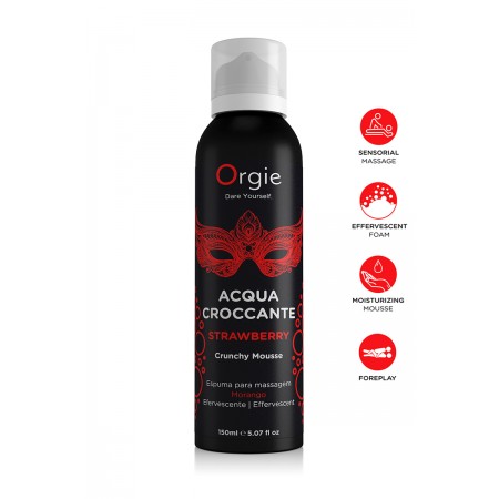 Orgie Mousse de massage effervescente Fraise 150ml