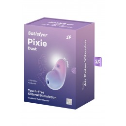 Satisfyer Stimulateur Pixie Dust air pulsé et vibrations - rose et violet