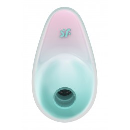 Satisfyer Stimulateur Pixie Dust air pulsé et vibrations - rose et menthe