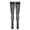 Cotelli Legwear Bas autofixants noir Hold up - Cotelli Legwear