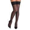 Cotelli Legwear Bas autofixants noir Hold up 2 - Cotelli Legwear