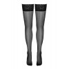 Cotelli Legwear Bas autofixants noir Hold up 2 - Cotelli Legwear