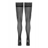 Cotelli Legwear Bas autofixants noir Hold up 3 - Cotelli Legwear