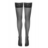 Cotelli Legwear Bas autofixants noir Hold up 3 - Cotelli Legwear