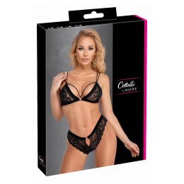 Cotelli lingerie Ensemble coquin noir 2 pièces - Cottelli Lingerie