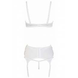 Cotelli lingerie Ensemble lingerie 3 pièces ouvert blanc - Cottelli Lingerie