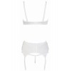 Cotelli lingerie Ensemble lingerie 3 pièces ouvert blanc - Cottelli Lingerie