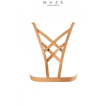 Maze Harnais décolleté croisé marron - Maze