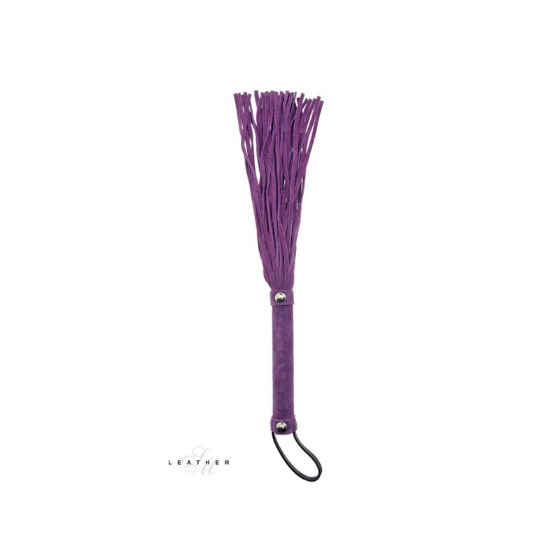 Leather SM Purple Leather Flogger