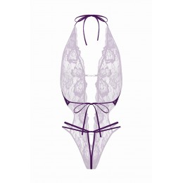 Christine by christine Le Duc Body string ouvert Renee violet - Christine