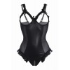 Christine by christine Le Duc Body wetlook ouvert noir Mistique - Christine