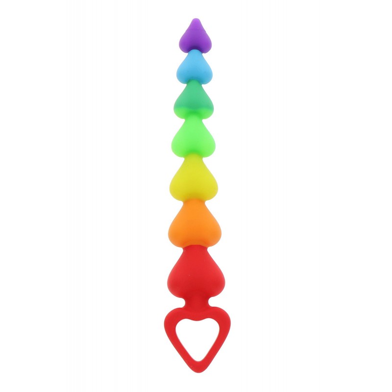 Toy Joy 21354 Stimulateur anal Rainbow Heart Beads - Toyjoy