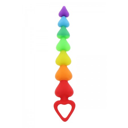 Toy Joy 21354 Stimulateur anal Rainbow Heart Beads - Toyjoy