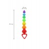 Toy Joy Stimulateur anal Rainbow Heart Beads - Toyjoy