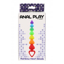 Toy Joy Stimulateur anal Rainbow Heart Beads - Toyjoy