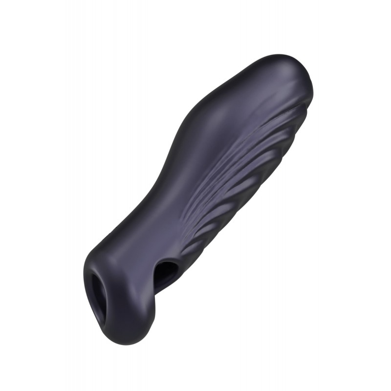 Man Wan Gaine de pénis 3 en 1 Ryzer Black Plum - Man Wan