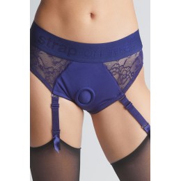 Strap-on-Me 21826 Harnais lingerie Diva (bleu) - Strap On Me