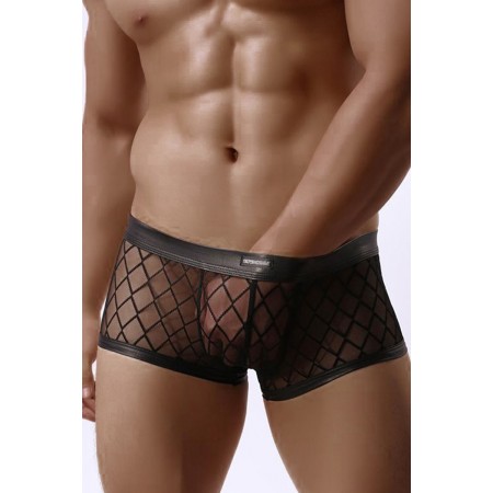 Paris Hollywood Boxer noir transparent