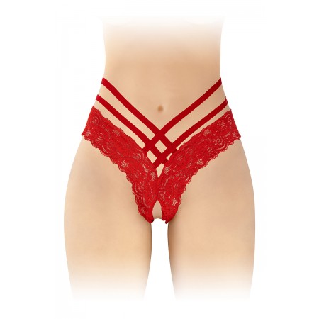 Fashion Secret Tanga ouvert Anne - rouge