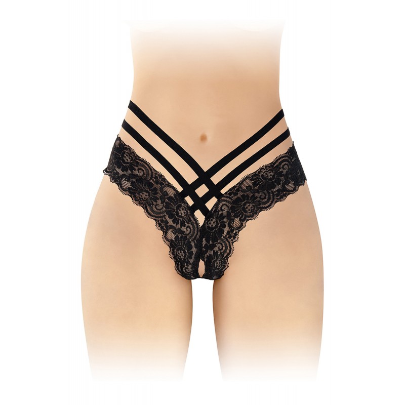 Fashion Secret Tanga ouvert Anne - noir