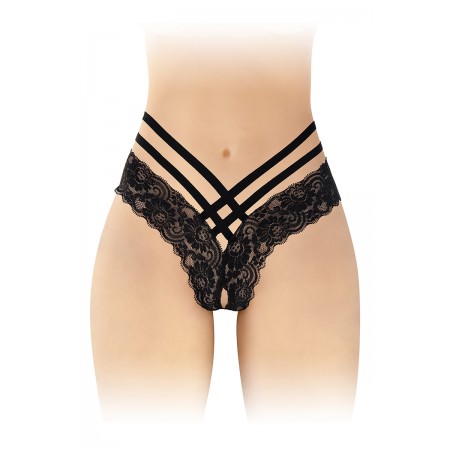 Fashion Secret Tanga ouvert Anne - noir