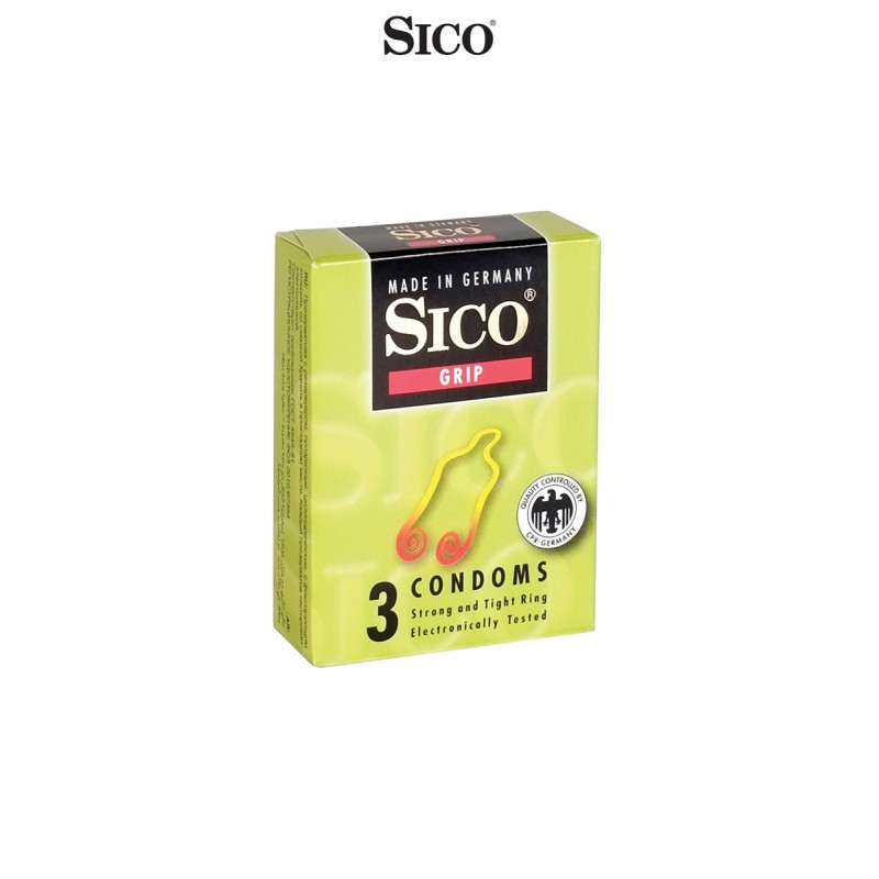 Sico 3 préservatifs Sico GRIP