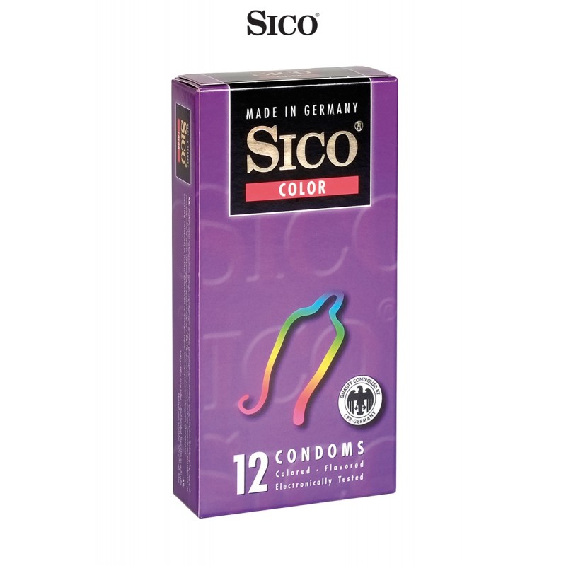 Sico 12 préservatifs Sico COLOUR