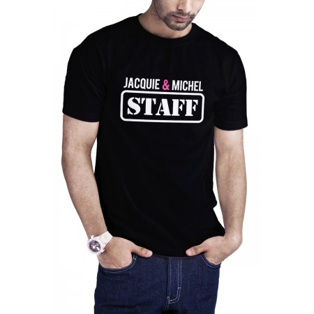 Jacquie & Michel T-shirt Jacquie et Michel Staff - noir