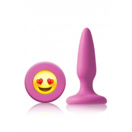 NS Novelties Plug Anal Mojis ILY Small - rose