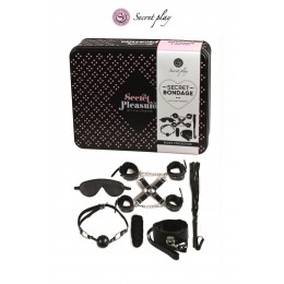 Secret Play Kit BDSM 8 pièces - noir